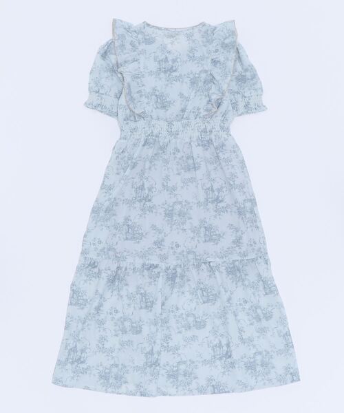 paravion（パラビオン）の「ガーデン肩フリルワンピース（ワンピース・レディース・アイボリー/ブルー・ONESIZE）」の10枚目の写真