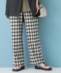 osharewalker | 『ギンガムチェック柄ストレートパンツ』(その他パンツ)
