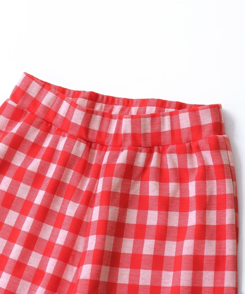 osharewalker（オシャレウォーカー）の「『ギンガムチェック柄ストレートパンツ』（その他パンツ・レディース・ブラック/レッド/グリーン・1/2）」の19枚目の写真