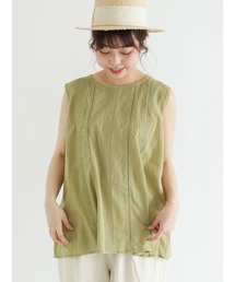Samansa Mos2 | ハシゴレースノースリ－ブブラウス(シャツ/ブラウス)