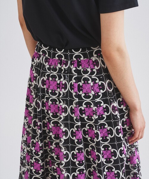 セール】タイルパターンタックスカート（スカート）｜GRACE