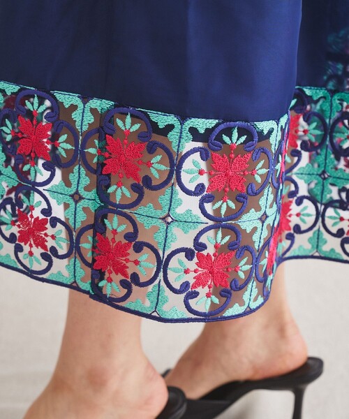 セール】タイルパターンタックスカート（スカート）｜GRACE