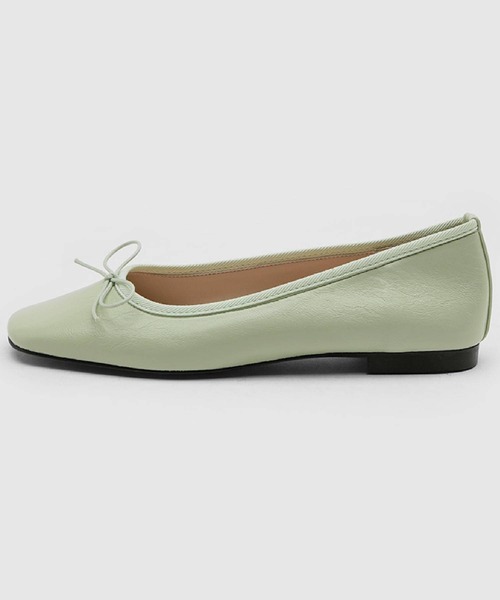 SAPPUN(サプン)の「【LADIES】SAPPUN/リボンフラットシューズ 2345767(バレエシューズ・レディース・ホワイト/ブラック/セージグリーン・SMALL/LARGE)」の2枚目の写真