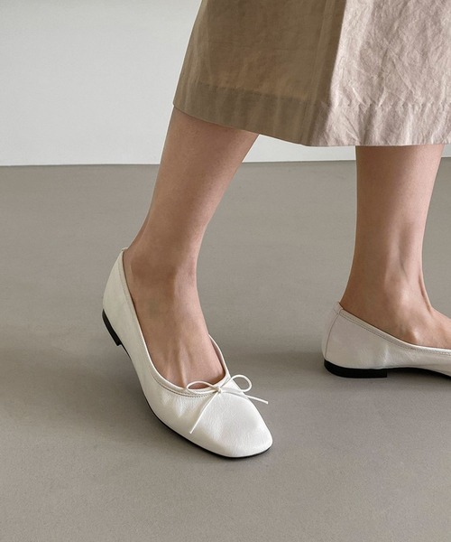 SAPPUN(サプン)の「【LADIES】SAPPUN/リボンフラットシューズ 2345767(バレエシューズ・レディース・ホワイト/ブラック/セージグリーン・SMALL/LARGE)」の22枚目の写真