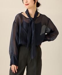 journal standard L'essage | シアーボウタイブラウス(シャツ/ブラウス)