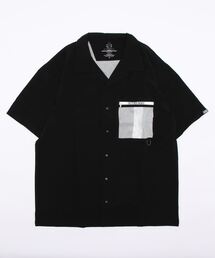 FLASH PACKER（フラッシュパッカー）の「FLASH PACKER フラッシュパッカー/ セットアップ ストレッチナイロン 半袖オープンカラーシャツ / SS-02 XNS-BLOCK（シャツ/ブラウス）」