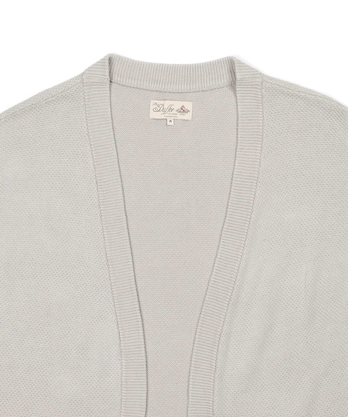 The DUFFER of ST.GEORGE（ザダファーオブセントジョージ）の「C/L PIGMENT-DYE KINAGASI CD：コットンリネン 着流し カーディガン（カーディガン/ボレロ・メンズ・ブルー/ライトグレー・X-LARGE/SMALL/MEDIUM/LARGE）」の13枚目の写真