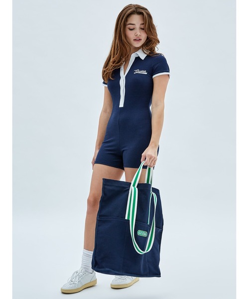 Guess（ゲス）の「GUESS Originals Vintage Logo Tote（トートバッグ・メンズ・ネイビー・ONE SIZE）」の7枚目の写真