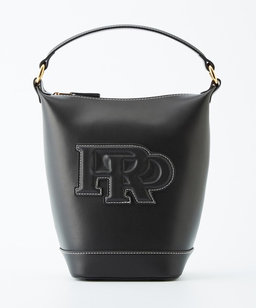 ROPE / RPロゴモノグラム/ショルダーバッグ/--/BLK ROPE'（ロペ）の「RPロゴモチーフ2WAYバケットバッグ（ショルダー
