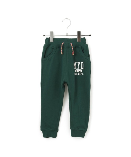 MAKE YOUR DAY(メイクユアデイ)の「カレッジロゴスウェットパンツ■80~140cm(スウェットパンツ・キッズ・カーキ/ブラック/グレー/グリーン・90/100/110/120/130/140/80)」の4枚目の写真