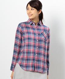 coen | ダブルガーゼラメチェックシャツ(シャツ/ブラウス)