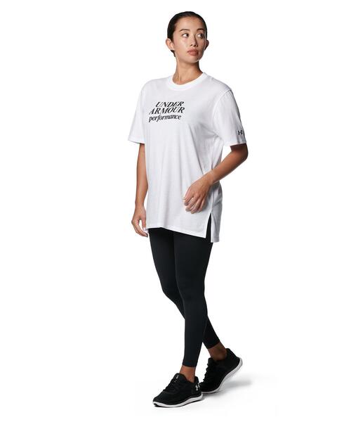 UNDER ARMOUR(アンダーアーマー)の「UAコットン オーバーサイズ Tシャツ(トレーニング/レディース)(Tシャツ/カットソー・レディース・ホワイト/ブラック・M/L/S/XL)」の13枚目の写真