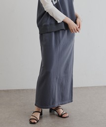 PUAL CE CIN | 裏毛ロゴプリントスカート(スカート)