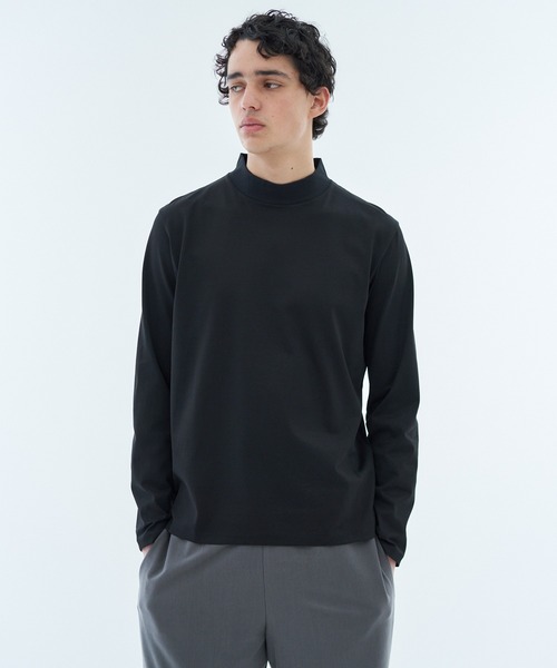 ESTNATION（エストネーション）の「ESTNATION / モックネックロングスリーブカットソー<EVER KEEP>（Tシャツ/カットソー・メンズ・ブラック/ネイビー/ホワイト/グレー・LARGE/MEDIUM/X-LARGE/SMALL/XX-LARGE）」の14枚目の写真