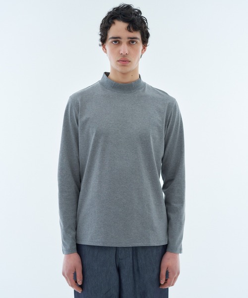 ESTNATION（エストネーション）の「ESTNATION / モックネックロングスリーブカットソー<EVER KEEP>（Tシャツ/カットソー・メンズ・ブラック/ネイビー/ホワイト/グレー・LARGE/MEDIUM/X-LARGE/SMALL/XX-LARGE）」の21枚目の写真