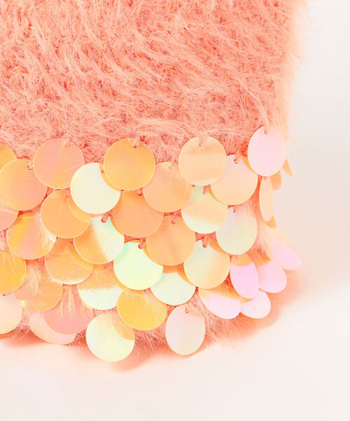 Ray BEAMS(レイビームス)の「Ray BEAMS / シャギー バッグ(トートバッグ・レディース・ミント/ピンク・ONE SIZE)」の3枚目の写真