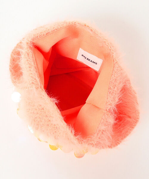 Ray BEAMS(レイビームス)の「Ray BEAMS / シャギー バッグ(トートバッグ・レディース・ミント/ピンク・ONE SIZE)」の4枚目の写真