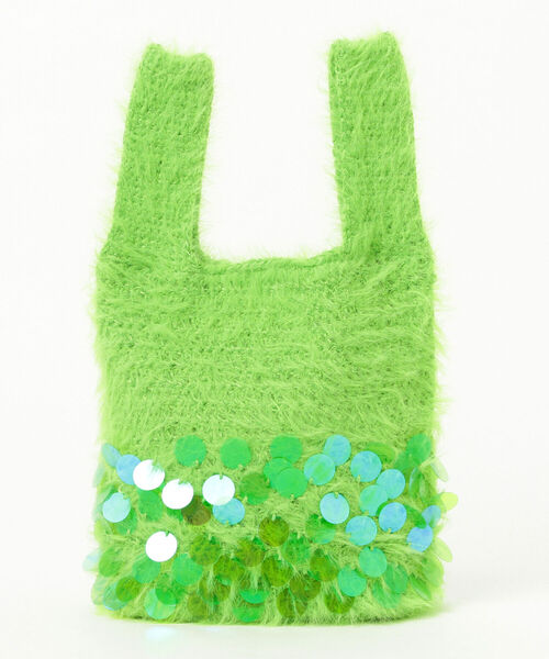 Ray BEAMS(レイビームス)の「Ray BEAMS / シャギー バッグ(トートバッグ・レディース・ミント/ピンク・ONE SIZE)」の11枚目の写真