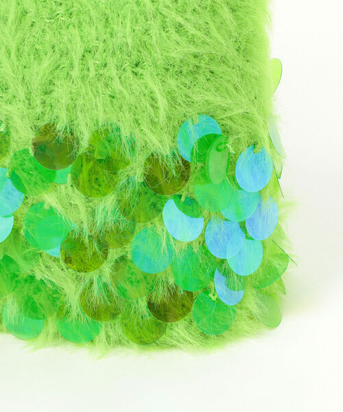 Ray BEAMS(レイビームス)の「Ray BEAMS / シャギー バッグ(トートバッグ・レディース・ミント/ピンク・ONE SIZE)」の13枚目の写真