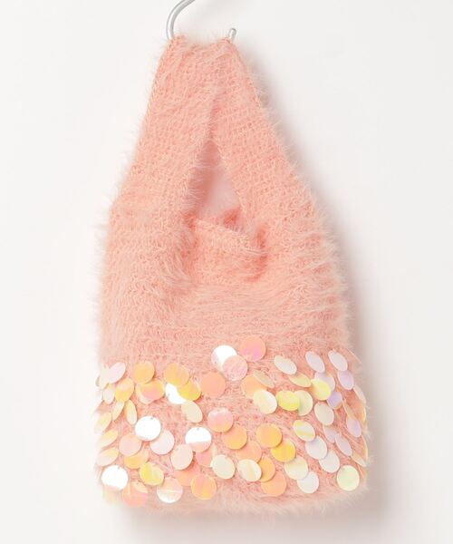 Ray BEAMS(レイビームス)の「Ray BEAMS / シャギー バッグ(トートバッグ・レディース・ミント/ピンク・ONE SIZE)」の8枚目の写真