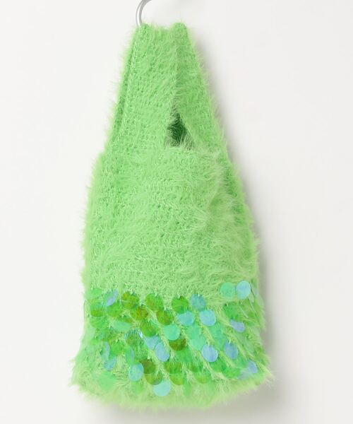 Ray BEAMS(レイビームス)の「Ray BEAMS / シャギー バッグ(トートバッグ・レディース・ミント/ピンク・ONE SIZE)」の9枚目の写真