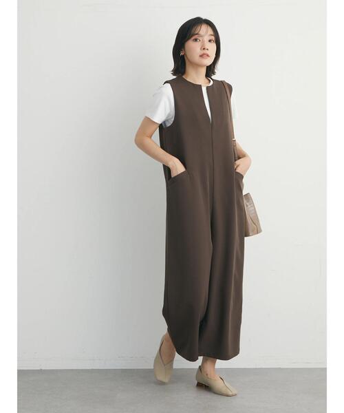 ELENCARE DUE(エレンカーレデュエ)の「・ELENCARE DUE スキッパーオールインワン(つなぎ/オールインワン・レディース・ブラック/ブラウン・FREE)」の18枚目の写真