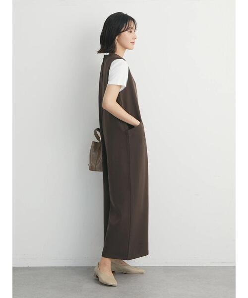 ELENCARE DUE(エレンカーレデュエ)の「・ELENCARE DUE スキッパーオールインワン(つなぎ/オールインワン・レディース・ブラック/ブラウン・FREE)」の10枚目の写真