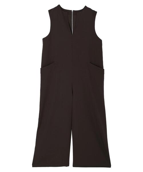 ELENCARE DUE(エレンカーレデュエ)の「・ELENCARE DUE スキッパーオールインワン(つなぎ/オールインワン・レディース・ブラック/ブラウン・FREE)」の7枚目の写真