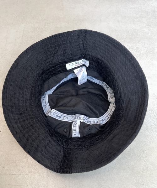 U.S. POLO ASSN.（ユーエスポロアッスン）の「1ポイント刺繍コーデュロイバケハ（ハット・メンズ・チャコールグレー/グリーン/キャメル/ブラック/アイボリー・FREE）」の14枚目の写真