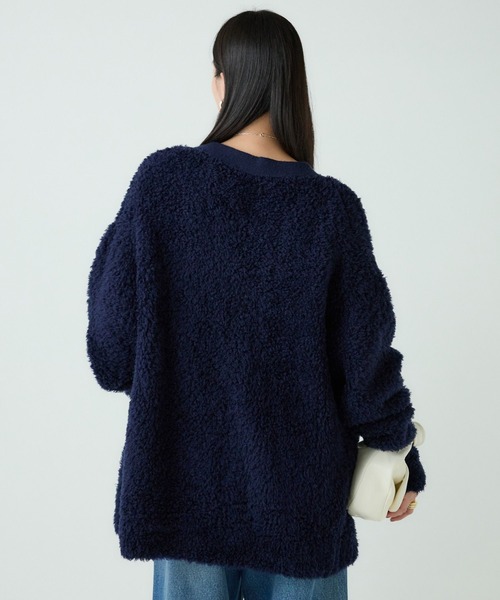 Chaos（カオス）の「Chaos(カオス)/◆坪田あさみさんInstaLIVE紹介◆　ペルシアモールカーディガン（カーディガン/ボレロ・レディース・ベージュ/チャコールグレー/ブラック/ライトベージュ/グレー/ブルー/ピンク/イエロー/ベージュ系その他/ネイビー/ダークブラウン/ベージュ系その他2/ネイビー系/トップグレー/ブルー系・FREE）」の22枚目の写真