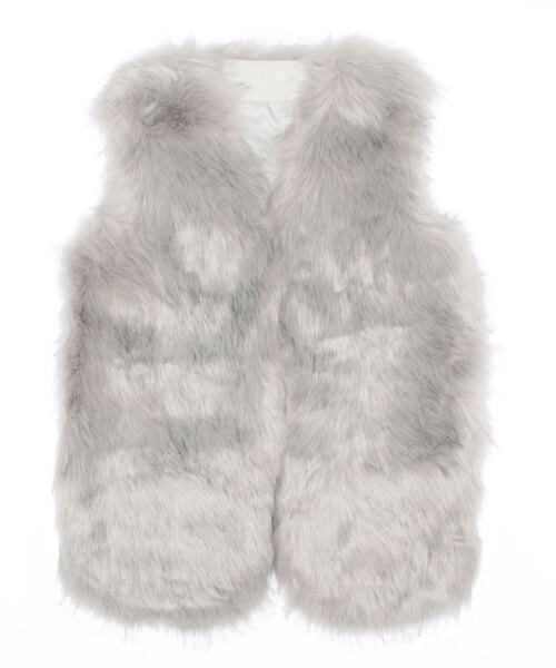 セール】【Jasmine】サラサラフェイクファーボリュームベスト（ベスト