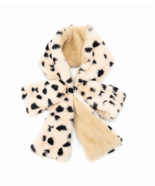 Casselini（キャセリーニ）の「Casselini(キャセリーニ)リボンティペット（マフラー・レディース・ブラック/ブラウン/アイボリー/アニマル/ピンク/グレー/レオパード・FREE）」の11枚目の写真