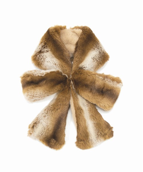 Casselini（キャセリーニ）の「Casselini(キャセリーニ)リボンティペット（マフラー・レディース・ブラック/ブラウン/アイボリー/アニマル/ピンク/グレー/レオパード・FREE）」の18枚目の写真