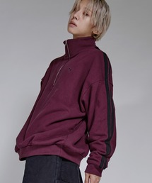 MSG(エムエスジー)のルーズシルエットヘビーウェイトスウェットハーフジップ【UNISEX】(スウェット)