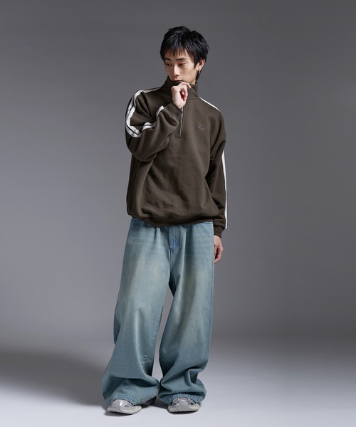 2015AW　Lafayette　侯爵　シグネイチャー　ヘビーウェイトスウェット ルーズシルエットヘビーウェイトスウェットハーフジップ【UNISEX