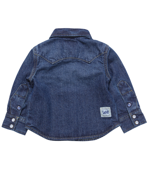 X-girl Stages（エックスガールステージス）の「XGS★×Lee RIDER SHIRT (4T～7T)（シャツ/ブラウス・キッズ・マルチ/ライトインディゴブルー・4T/5T/6T/7T）」の6枚目の写真