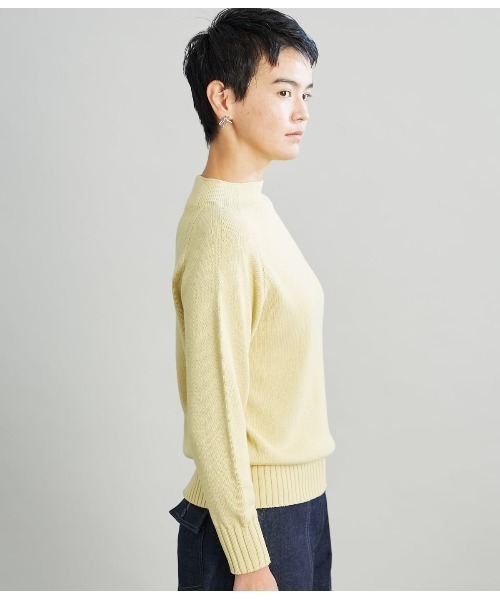 SIPULI（シプリ）の「Multi PLY Pima Cotton ボトルネックニット（ニット/セーター・レディース・ダークグレー/イエロー/サックスブルー・2）」の4枚目の写真