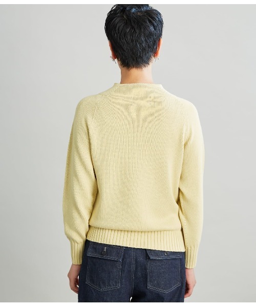 SIPULI（シプリ）の「Multi PLY Pima Cotton ボトルネックニット（ニット/セーター・レディース・ダークグレー/イエロー/サックスブルー・2）」の5枚目の写真