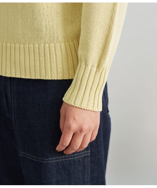 SIPULI（シプリ）の「Multi PLY Pima Cotton ボトルネックニット（ニット/セーター・レディース・ダークグレー/イエロー/サックスブルー・2）」の7枚目の写真