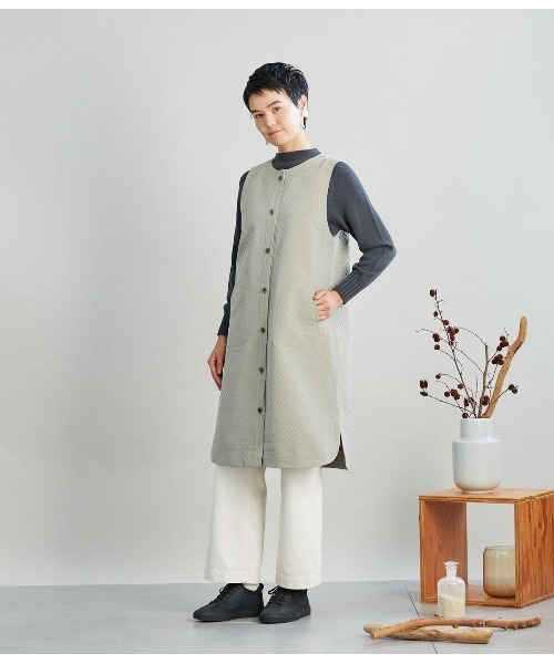 SIPULI（シプリ）の「Multi PLY Pima Cotton ボトルネックニット（ニット/セーター・レディース・ダークグレー/イエロー/サックスブルー・2）」の14枚目の写真