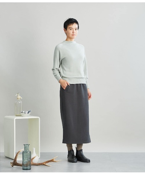 SIPULI（シプリ）の「Multi PLY Pima Cotton ボトルネックニット（ニット/セーター・レディース・ダークグレー/イエロー/サックスブルー・2）」の15枚目の写真