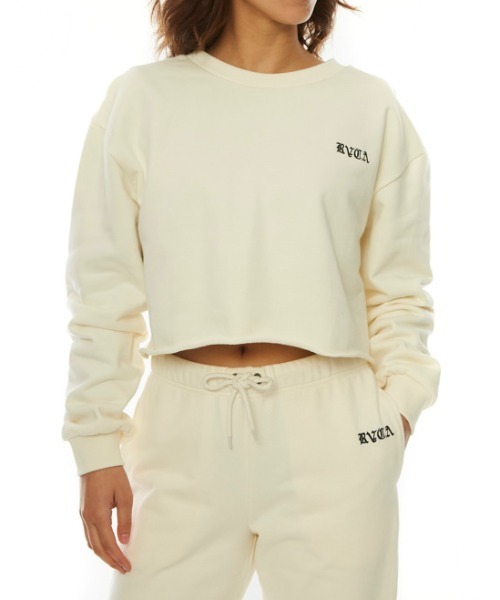 RVCA（ルーカ）の「RVCA レディース EL CAMINO CREW トレーナー【2022年秋冬モデル】/ルーカスウェットトレーナー（スウェット・レディース・ベージュ系その他/ブルー系その他/ブラック/ホワイト/ラベンダー・X-SMALL/SMALL）」の9枚目の写真