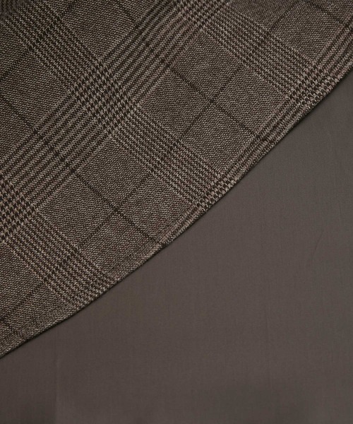 ROPE' PICNIC（ロペピクニック）の「フレアチェックジャンパースカート（ジャンパースカート・レディース・ダークブラウン/グレー・38/36）」の12枚目の写真