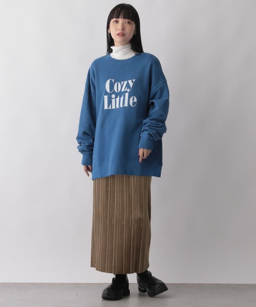 LOWRYS FARM（ローリーズファーム）の「ベロアプリーツタイトスカート