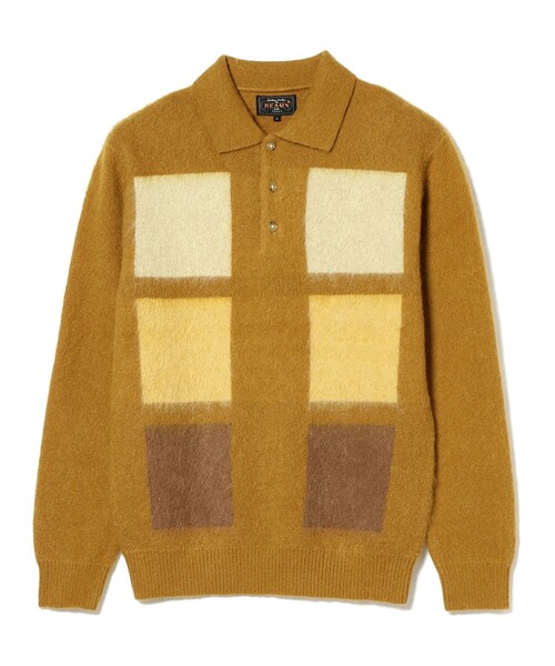 BEAMS PLUS / 9ゲージ シャギー ニット ポロシャツ 22 | ヤマダウェブコム