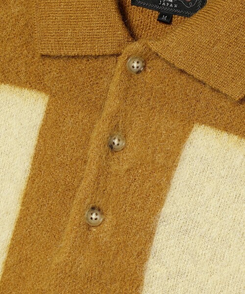 BEAMS PLUS / 9ゲージ シャギー ニット ポロシャツ 22 | ヤマダウェブコム