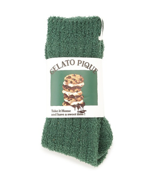 gelato pique（ジェラートピケ）の「リブソックス（ソックス/靴下・レディース・オフホワイト/ピンク/グリーン・FREE）」の2枚目の写真