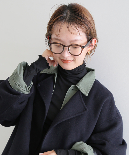 SLOBE IENA（スローブイエナ）の「【Aim/エイム】メガネ（メガネ・レディース・ブラック/ブラウン・FREE）」の2枚目の写真