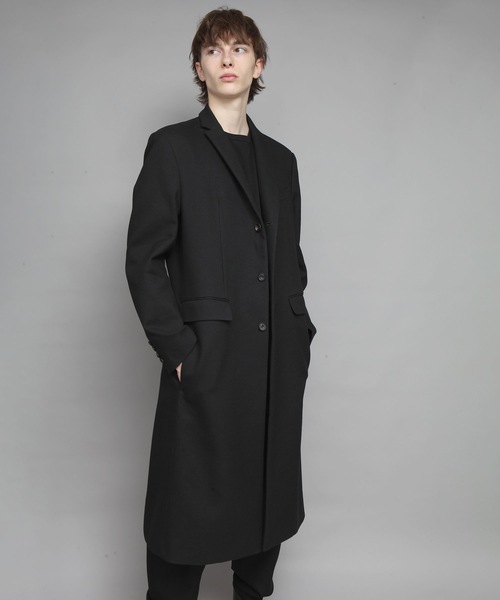 ato（アトウ）の「CHESTERFIELD COAT（チェスターコート・メンズ・ブラック/カーキ・44/46/48）」の5枚目の写真