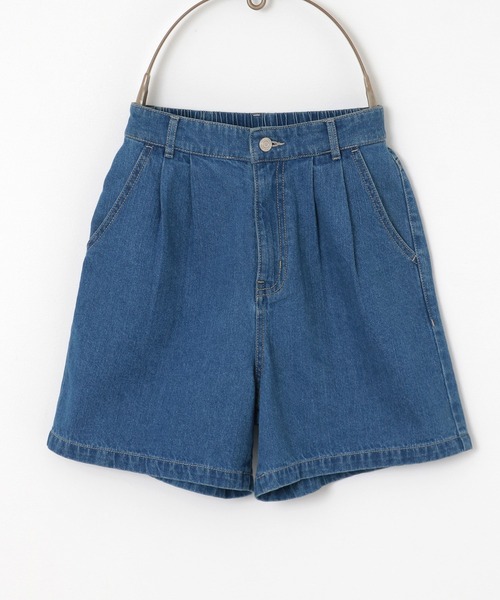Honeys（ハニーズ）の「デニムショートパンツ（デニムパンツ・レディース・インディゴブルー/ブルー/アイボリー/ブラック/ブルー系その他/ライトブルー・SS/S/M/L/LL）」の11枚目の写真